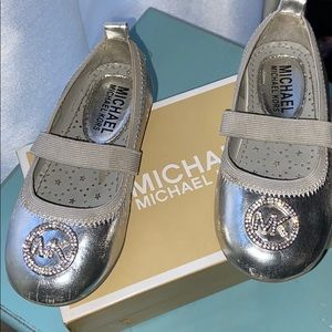 MK kids sliver flat shoe size toddler 9